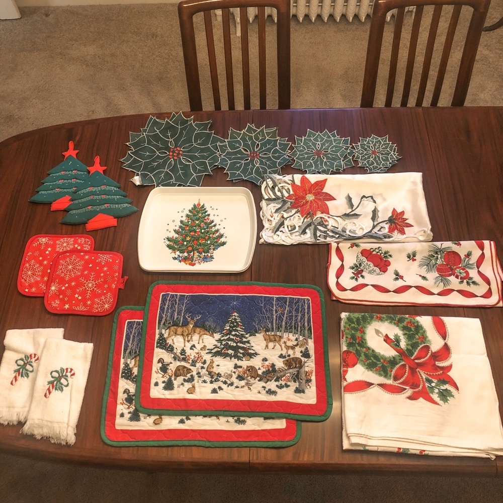 Vintage Christmas Kitchen Decor Set 🌲